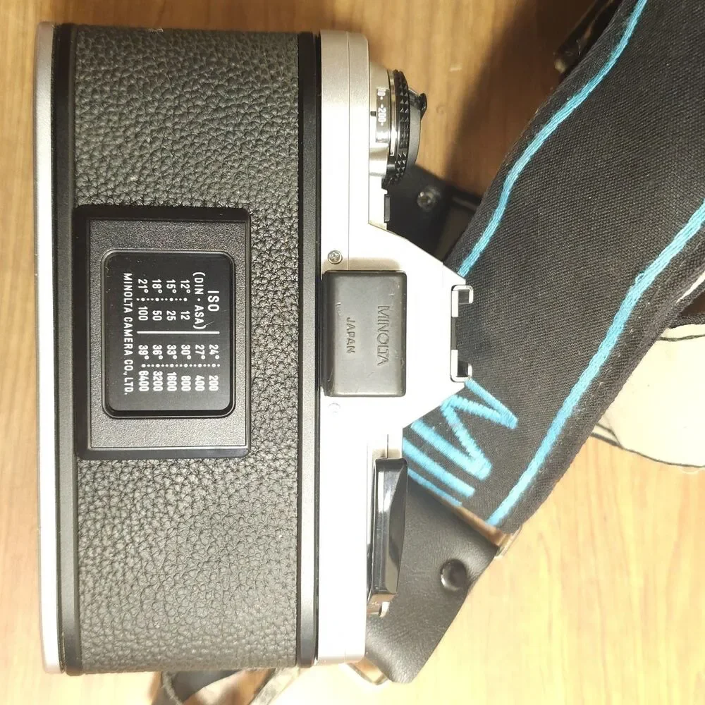 Vintage Minolta X-370 35mm SLR Camera w/2-lens, 28-70mm, 70-210 mm,Vivitar Flash